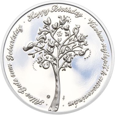 Náhled Reverzní strany - Medaile k životnímu výročí 18 let - 1 Oz stříbro Proof