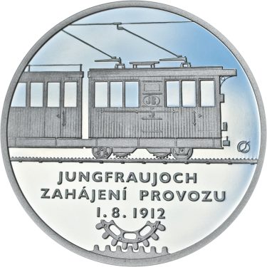 Náhled Averzní strany - Jungfraujoch - 100. výročí zahájení provozu Ag proof