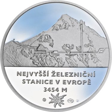 Náhled Reverzní strany - Jungfraujoch - 100. výročí zahájení provozu Ag proof