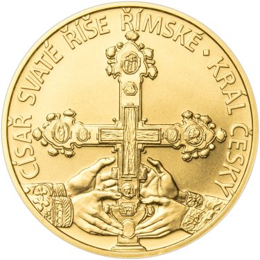 Náhled Reverzní strany - Karel IV., král a císař - 700. výročí narození zlato b.k.