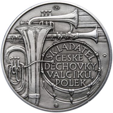 Náhled Reverzní strany - Karel Valdauf - 100. výročí narození Ag patina