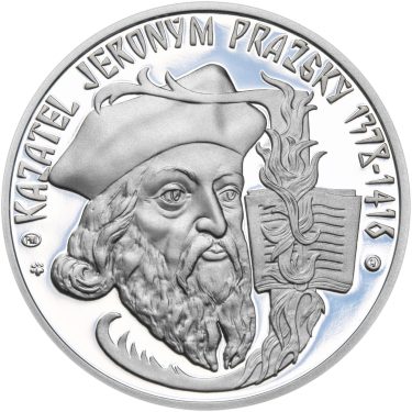 Náhled Averzní strany - Kazatel Jeroným Pražský - 600. výročí stříbro proof