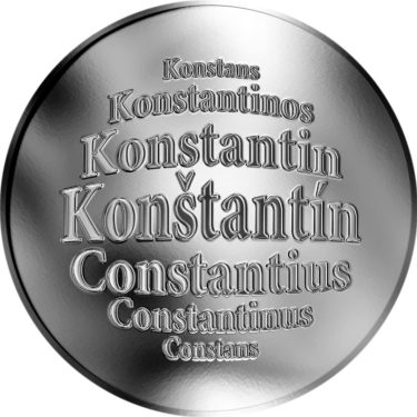 Náhled Averzní strany - Slovenská jména - Konštantín - stříbrná medaile