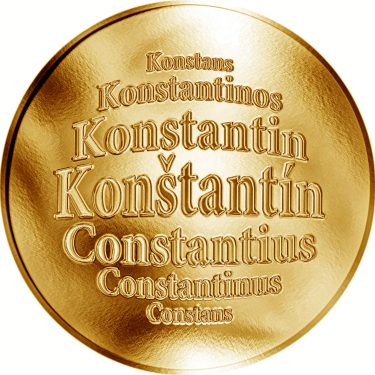 Náhled Averzní strany - Slovenská jména - Konštantín - zlatá medaile