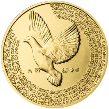 Náhled Reverzní strany - Svoboda, Rovnost, Bratrství I. - sada tří zlatých medailí Proof