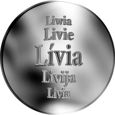 Náhled Averzní strany - Slovenská jména - Lívia - stříbrná medaile