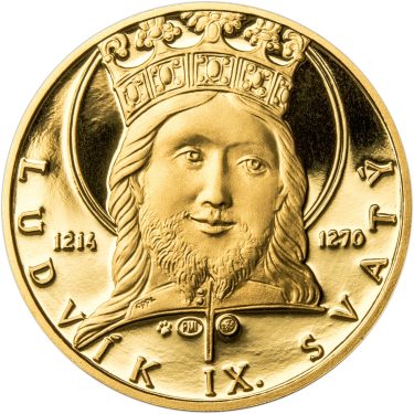 Náhled Averzní strany - Ludvík IX. Francouzský - 800. výročí narození zlato proof