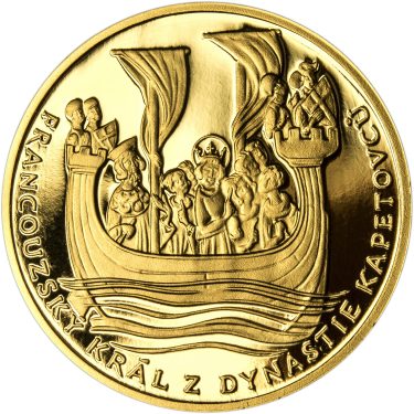Náhled Reverzní strany - Ludvík IX. Francouzský - 800. výročí narození zlato proof