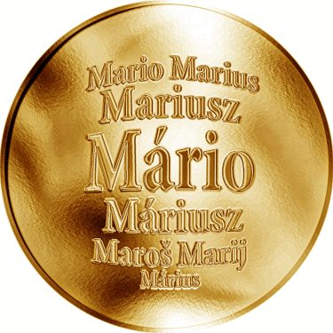 Náhled Averzní strany - Slovenská jména - Mário - zlatá medaile