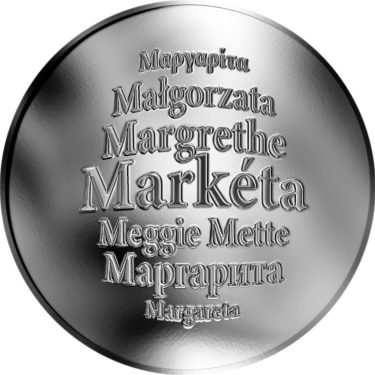 Náhled Averzní strany - Česká jména - Markéta - stříbrná medaile