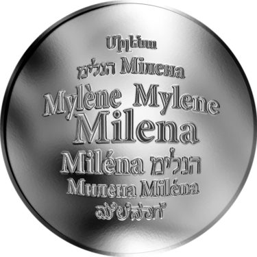 Náhled Averzní strany - Česká jména - Milena - stříbrná medaile