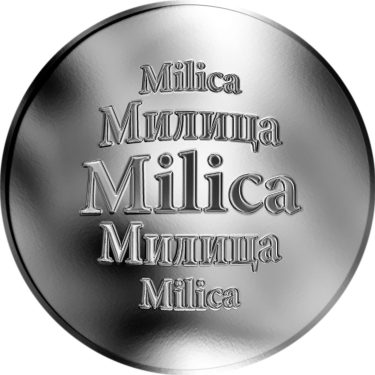 Náhled Averzní strany - Slovenská jména - Milica - stříbrná medaile