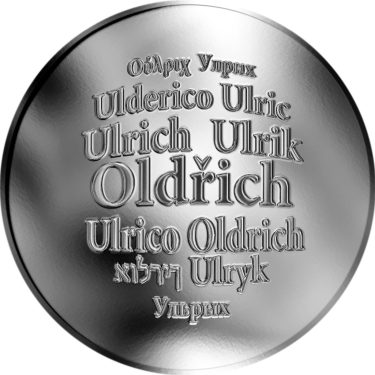 Náhled Averzní strany - Česká jména - Oldřich - stříbrná medaile