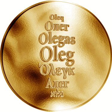 Náhled Averzní strany - Česká jména - Oleg - zlatá medaile