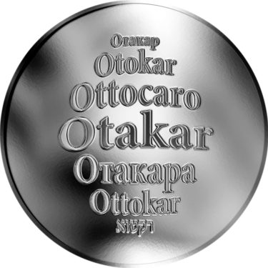 Náhled Averzní strany - Česká jména - Otakar - stříbrná medaile