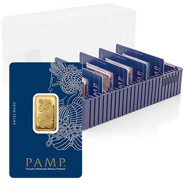 Náhled - Pamp 10 gramů - Investiční zlatý slitek - Set 10ks slitků