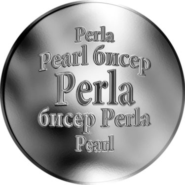 Náhled Averzní strany - Slovenská jména - Perla - stříbrná medaile