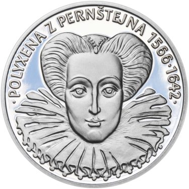 Náhled Averzní strany - Polyxena z Pernštejna - 450. výročí narození stříbro proof