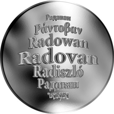 Náhled Averzní strany - Česká jména - Radovan - stříbrná medaile