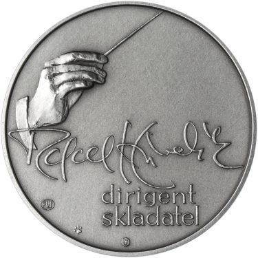Náhled Reverzní strany - Rafael Kubelík - 100. výročí narození stříbro patina