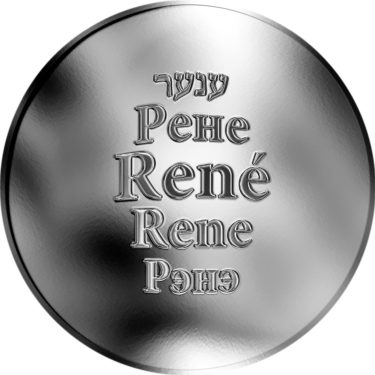Náhled Averzní strany - Česká jména - René - stříbrná medaile