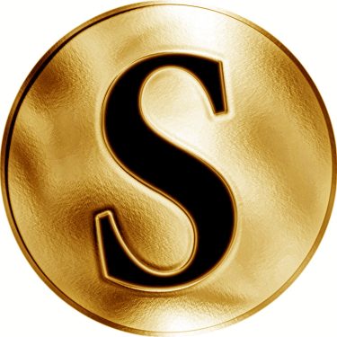 Náhled Reverzní strany - Slovenská jména - Severín - velká zlatá medaile 1 Oz