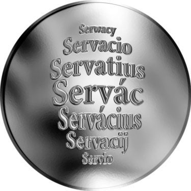 Náhled Averzní strany - Česká jména - Servác - stříbrná medaile