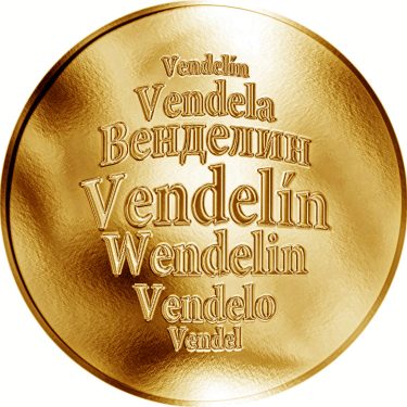 Náhled Averzní strany - Česká jména - Vendelín - zlatá medaile