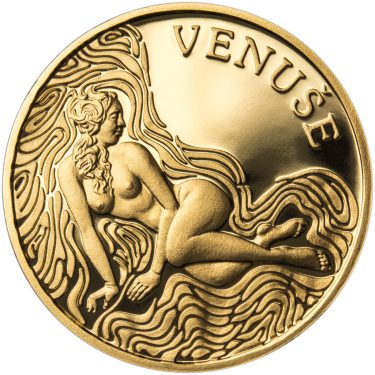 Náhled Averzní strany - Venuše 25 mm zlato Proof