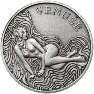 Náhled Averzní strany - Venuše 50 mm stříbro patina