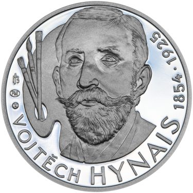 Náhled Averzní strany - Vojtěch Hynais - 160. výročí narození stříbro proof