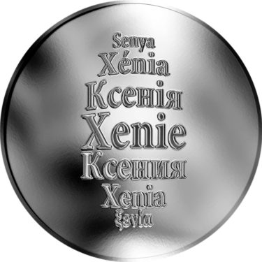 Náhled Averzní strany - Česká jména - Xenie - stříbrná medaile