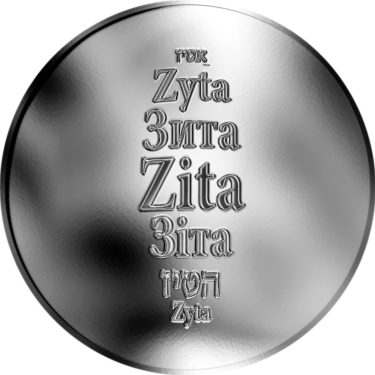 Náhled Averzní strany - Česká jména - Zita - stříbrná medaile