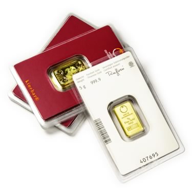 Náhled Averzní strany - Münze Österreich 5 gramů - Investiční zlatý slitek - Set 10ks slitků