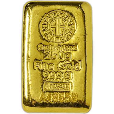 Náhled Averzní strany - Argor Heraeus SA 250 gramů - Investiční zlatý slitek